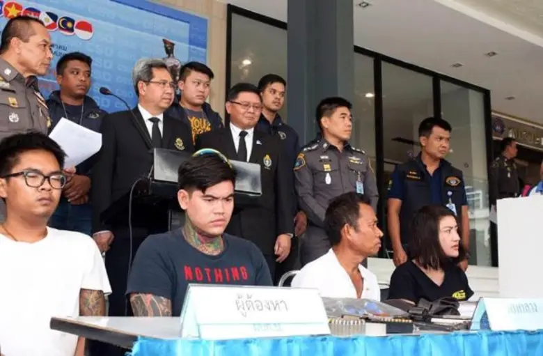 สำนักงานสลากกินแบ่งรัฐบาล ร่วมกับ กองบังคับการปราบปราม แถลงข่าวจับกุมผู้แอบอ้างทำจดหมายหลอกลวง