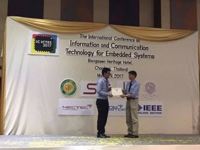 อาจารย์ นิสิต คณะวิศวฯ มก. รับรางวัล Best Award Paper