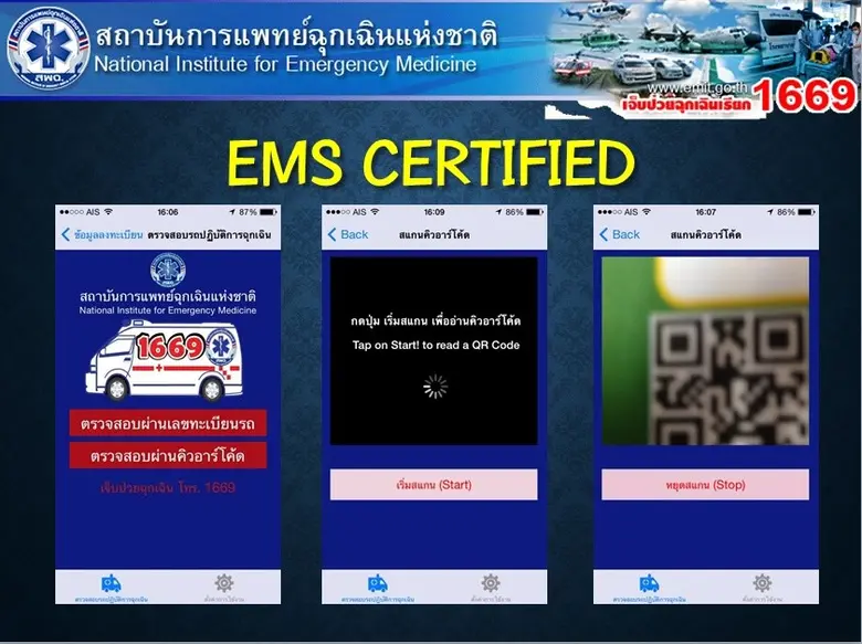 สพฉ.ร่วมกับ สสจ.เลย จัดเวทีติวเข้มผู้ตรวจรับรองรถบริการการแพทย์ฉุกเฉิน พร้อมเผยมีรถที่ผ่านการรับรองแล้วกว่า 9,200 คัน