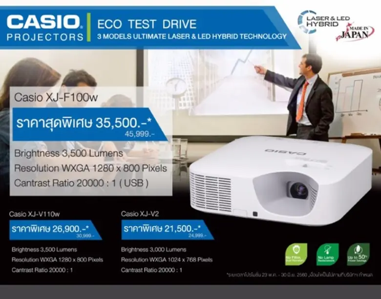 Casio ผู้นำทางด้าน Projector จัด Promotio...