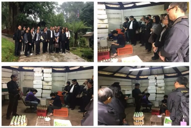 คณะกรรมการ SubPAC /สคร./IRDP เยี่ยมชมศูนย์วิจัยเห็ดเขตหนาว วว.