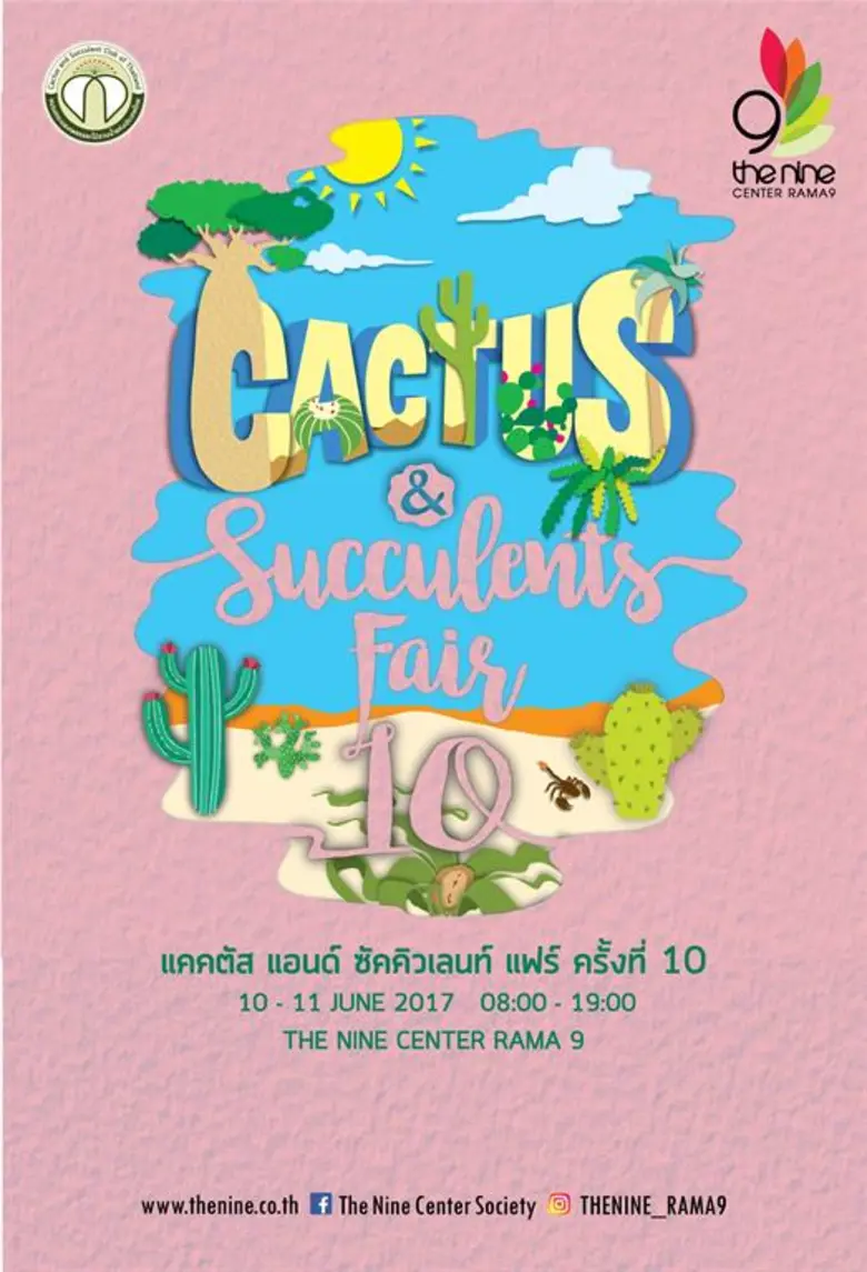 งานใหญ่ที่เอาใจคนรักต้นกระบองเพชรและไม้อว...