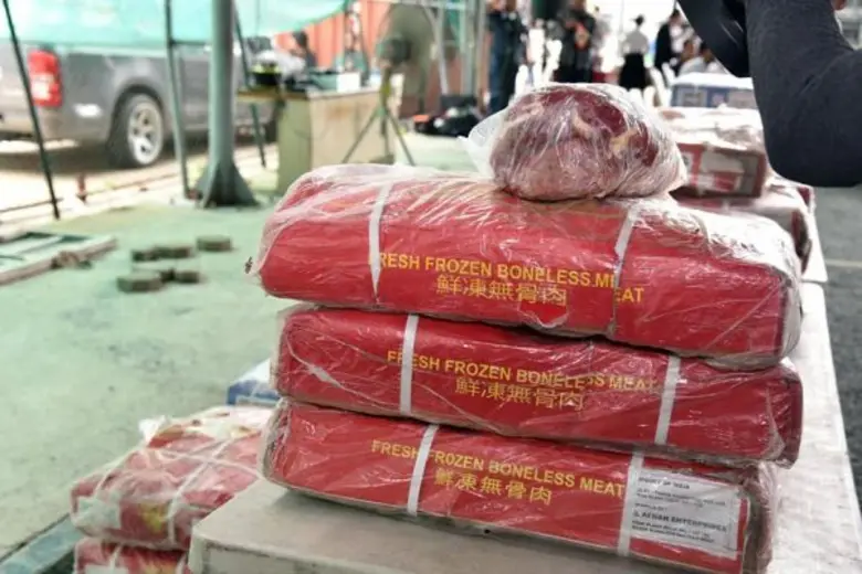 กรมศุลกากรจับกุมเนื้อโค-กระบือแช่แข็ง ลักลอบหนีศุลกากร มูลค่ากว่า 6 ล้านบาท