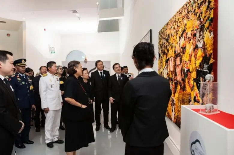 สมเด็จพระเทพรัตนราชสุดาฯ สยามบรมราชกุมารี เสด็จพระราชดำเนินทรงเปิดนิทรรศการและพระราชทานรางวัลในงาน "ศิลปกรรมช้างเผือก ครั้งที่ 6"