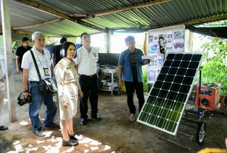 สำนักงานพลังงานจังหวัดชัยนาท สนับสนุนระบบสูบน้ำด้วยพลังงานแสงอาทิตย์