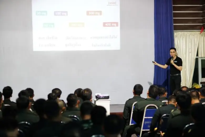 มปอ. เดินหน้าสร้างความตระหนักรู้เรื่องการดื่ม ภายใต้โครงการ 'พัฒนาผู้นำเสริมสร้างความปลอดภัยด้วยวินัยการดื่มอย่างรับผิดชอบ’ ครั้งแรก ณ กรมทหารปืนใหญ่ต่อสู้อากาศยานที่ 1