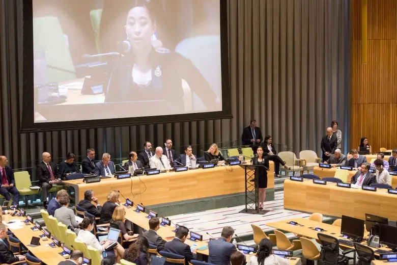 พระองค์ภาฯ ทรงเข้าร่วมการอภิปรายระดับสูงของ UN ที่ New Yorkและทรงเน้นย้ำความร่วมมือ เพื่อการป้องปรามอาชญากรรมข้ามชาติ