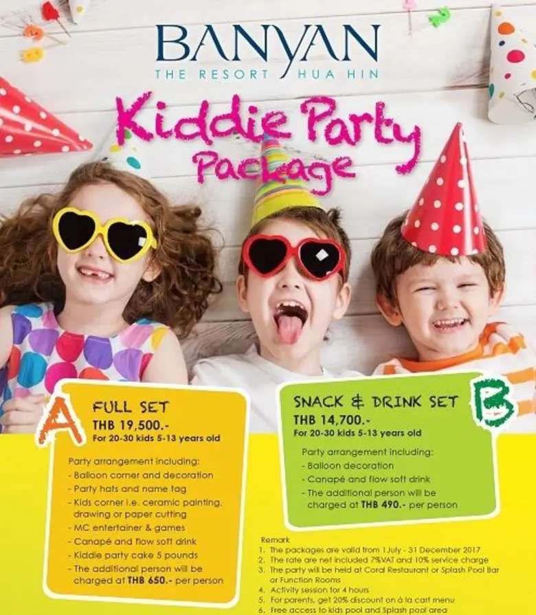 บันยัน เดอะรีสอร์ท หัวหิน ชวนคุณหนูๆ มาปา...