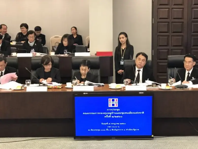 ในการประชุมคณะกรรการกองทุนหมู่บ้าน ครั้ง ...