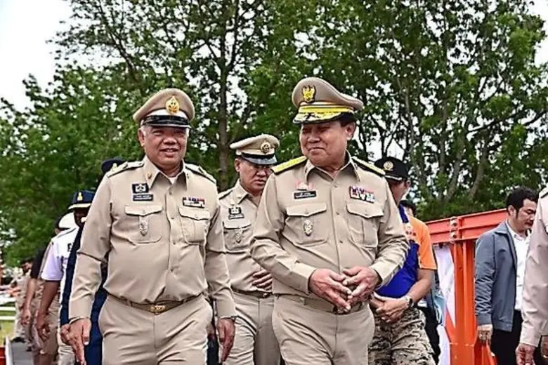 ปภ. โดย ศูนย์ ปภ.เขต 1 ปทุมธานี ร่วมการตรวจเยี่ยมการฝึกการป้องกันและบรรเทาสาธารณภัยแบบบูรณาการ พ.ศ.2560