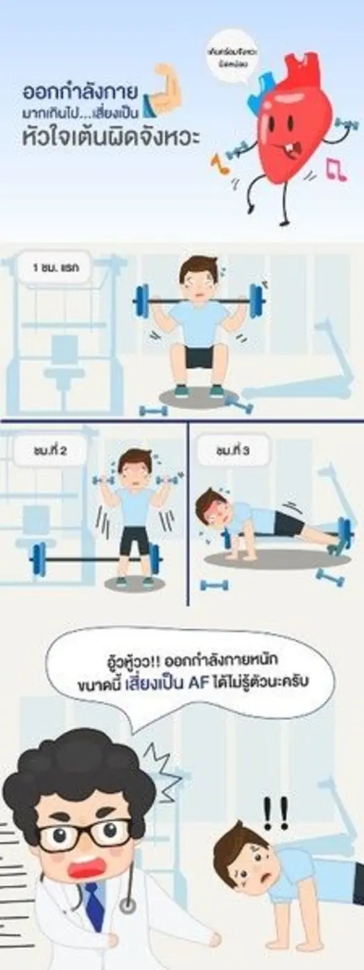 ออกกำลังกายใคร ๆ ก็ว่าดี แต่ออกมากเกินไปน...