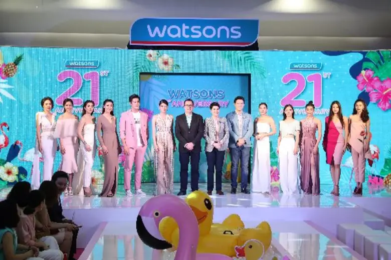 เหล่าดาราดัง ร่วมฉลองครบรอบ 21 ปี วัตสัน ประเทศไทย เผยแนวคิด 'ใช้ชีวิตให้รู้สึกดี’ จัดเต็มความบันเทิงระดับห้างแตก พร้อมส่งมอบคุณค่าคืนสู่สังคม