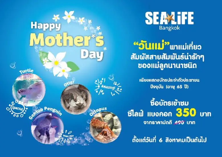 เนื่องในโอกาสวันแม่แห่งชาติและช่วงวันหยุด...