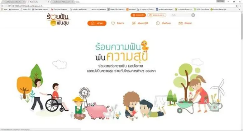มูลนิธิศุภนิมิตฯ เปิดเว็บไซต์ 'ร้อยฝันพัน...