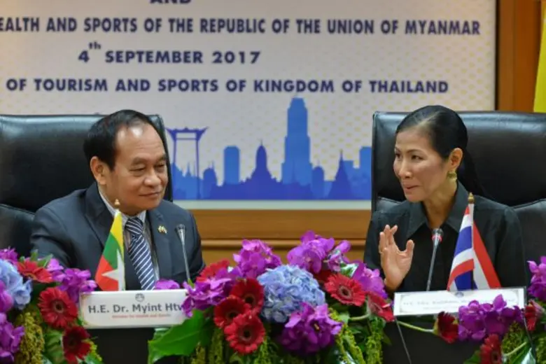 รัฐมนตรีกระทรวงการท่องเที่ยวและกีฬา MOU กีฬา ไทย-เมียนมา เพื่อเดินหน้าพัฒนา Sport Tourism