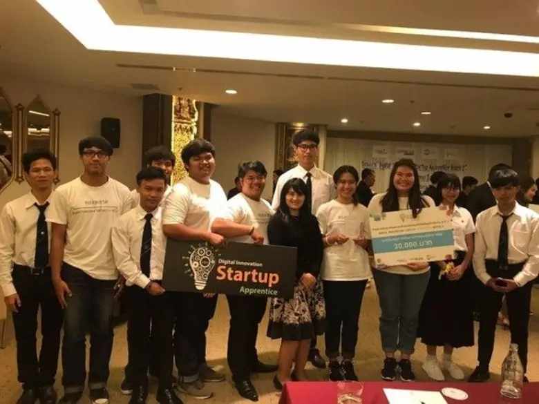 ผลงานแอปพลิเคชั่น "จองตลาดนัด" ของนางสาวณ...