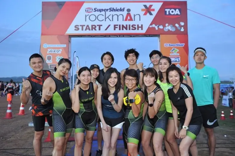 SWIZER ส่งทีมแข่งการแข่งขันไตรกีฬา-ทวิกีฬาSuperShieldRockman Triathlon 2017ห้วยไม้เต็ง ราชบุรี พร้อมมุ่งสนับสนุนกิจกรรมด้านกีฬาเต็มที่
