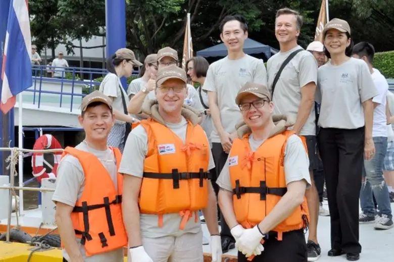 โรงแรมชาเทรียม ริเวอร์ไซด์ กรุงเทพฯ ร่วมทำความสะอาดแม่น้ำเจ้าพระยา “Clean up the River 2017”