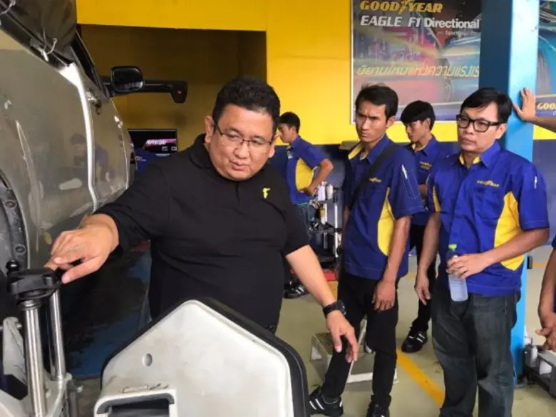 กู๊ดเยียร์ ร่วมกับสถาบันพัฒนาฝีมือแรงงาน จัดอบรมหลักสูตร “ช่างตั้งศูนย์ ถ่วงล้อ” พัฒนาช่างเทคนิค