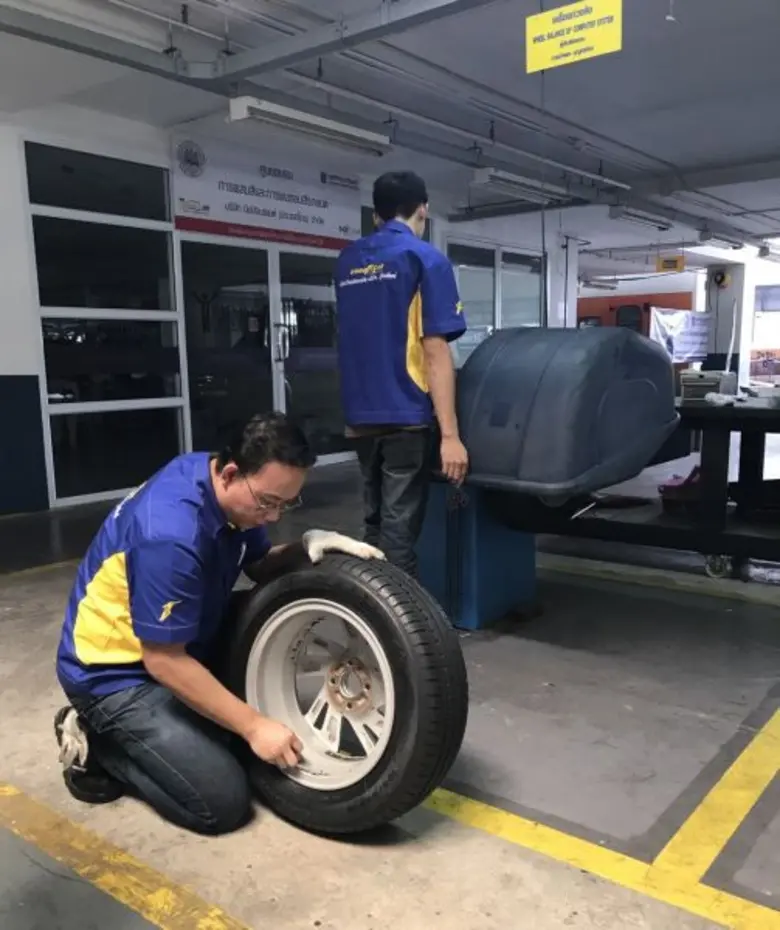 กู๊ดเยียร์ ร่วมกับสถาบันพัฒนาฝีมือแรงงาน จัดอบรมหลักสูตร “ช่างตั้งศูนย์ ถ่วงล้อ” พัฒนาช่างเทคนิค