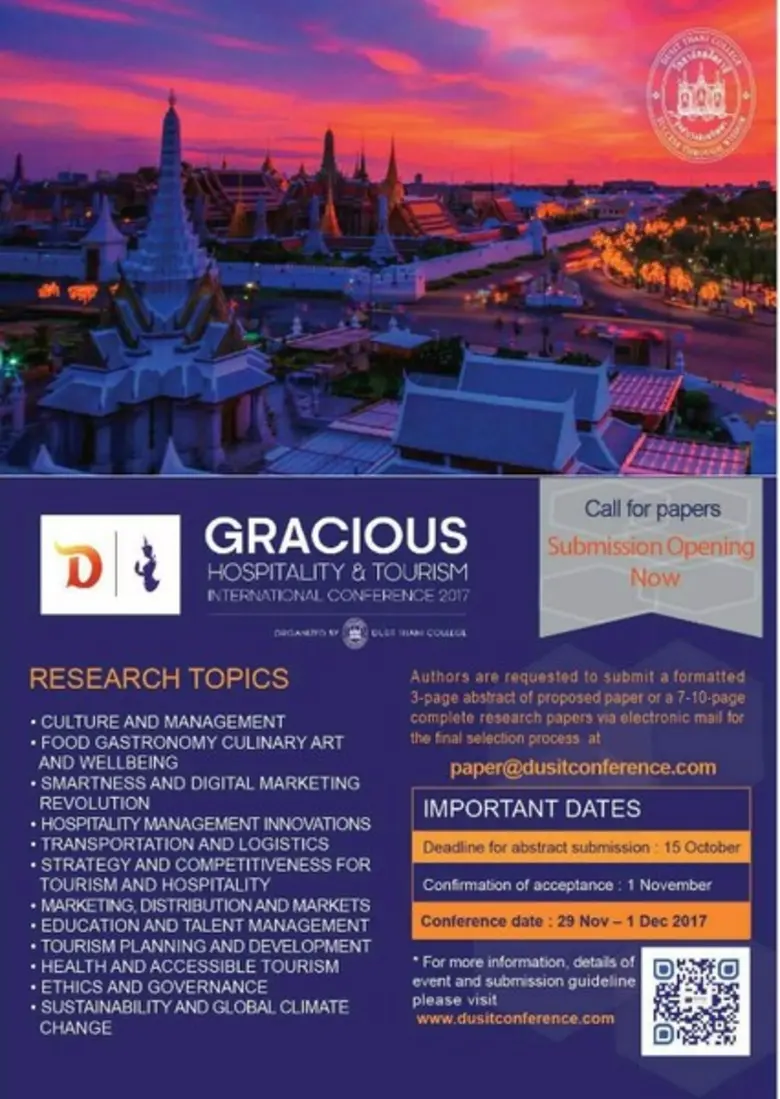 วิทยาลัยดุสิตธานี เตรียมจัดสัมมนาใหญ่ Gra...