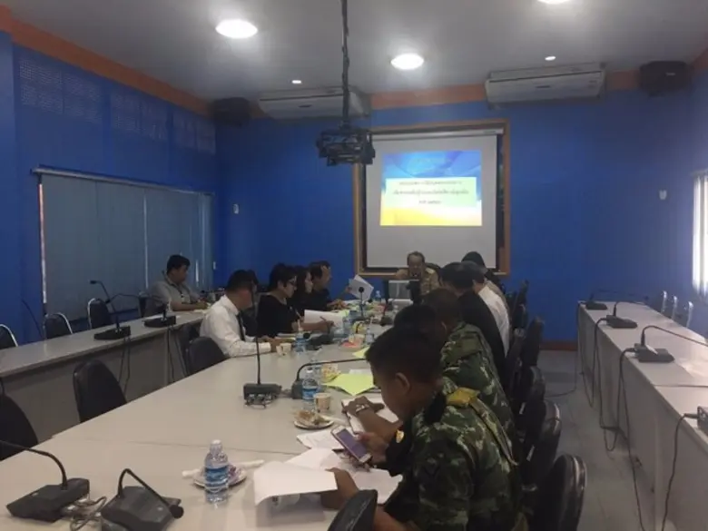สำนักงานป้องกันและบรรเทาสาธารณภัยจังหวัดปทุมธานี เข้าร่วมประชุมคณะกรรมการให้ความช่วยเหลือผู้ประสบภัยพิบัติอำเภอลำลูกกา (ก.ช.ภ.อ.) ครั้งที่ ๑
