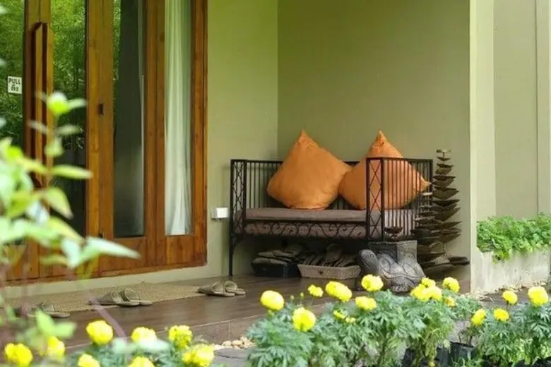 ดอกดาวเรืองบานสะพรั่งที่ ดีวานา สปา