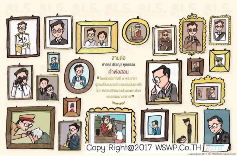 ปฏิทินตั้งโต๊ะ ในหลวงรัชกาลที่ 9 ชุด “ สานต่อคำพ่อสอน”