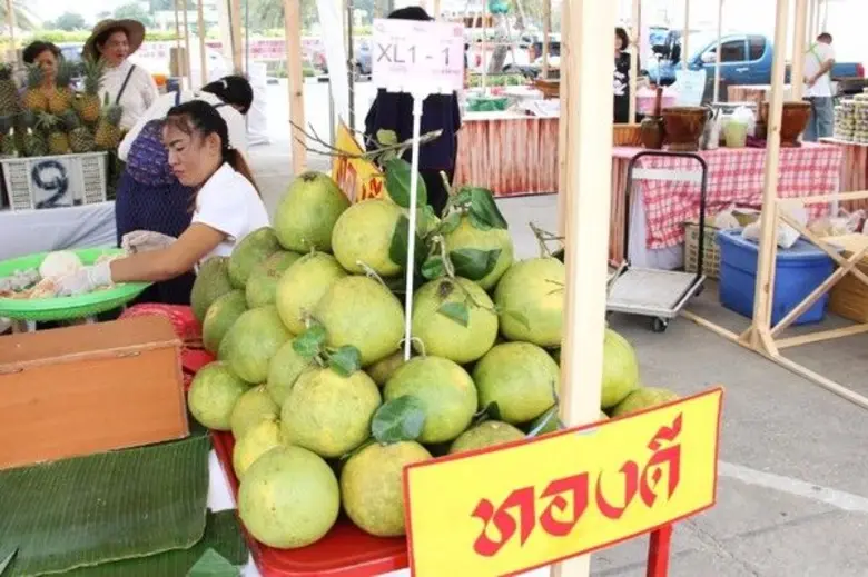 ตลาดสี่มุมเมืองออกบูธงาน Pathumthani Grand Sale 2017 โชว์สินค้ามาตรฐาน Q smm