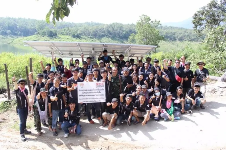 EAU จัดกิจกรรมค่ายอาสาพัฒนาสร้างระบบสูบน้ำแบบขั้นบันไดพลังงานแสงอาทิตย์และการสร้างเสริมสุขภาพชุมชน