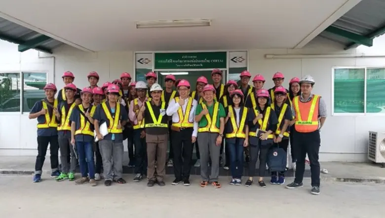 โครงการรถไฟฟ้าสายสีเขียว ช่วงหมอชิต-สะพานใหม่-คูคต ให้การต้อนรับอาจารย์และนิสิต คณะวิศวกรรมศาสตร์ ภาควิชาวิศวกรรมสำรวจ จุฬาลงกรณ์มหาวิทยาลัย เข้าศึกษาดูงานของโครงการฯ