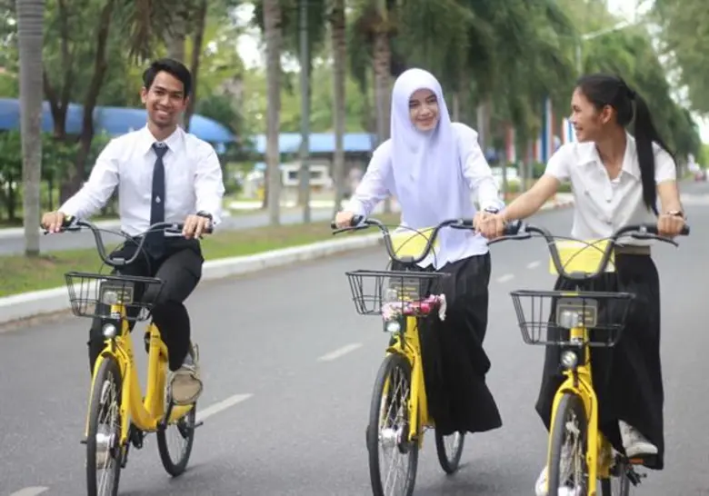 จักรยาน ofo ขยายบริการลง “ปัตตานี” หนึ่งในสามจังหวัดชายแดนใต้ นำร่องขนจักรยาน 600 คัน ให้บริการแล้ว ที่ มอ. วิทยาเขตปัตตานี