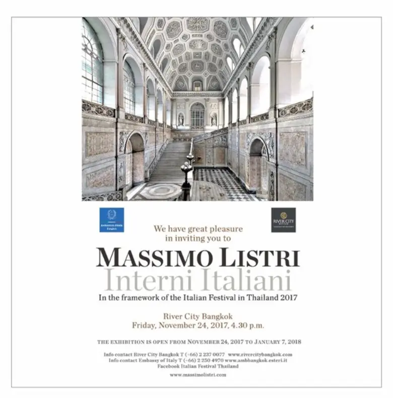 นิทรรศการภาพถ่าย ''Massimo Listri : Interni Italiani: Prospettive’