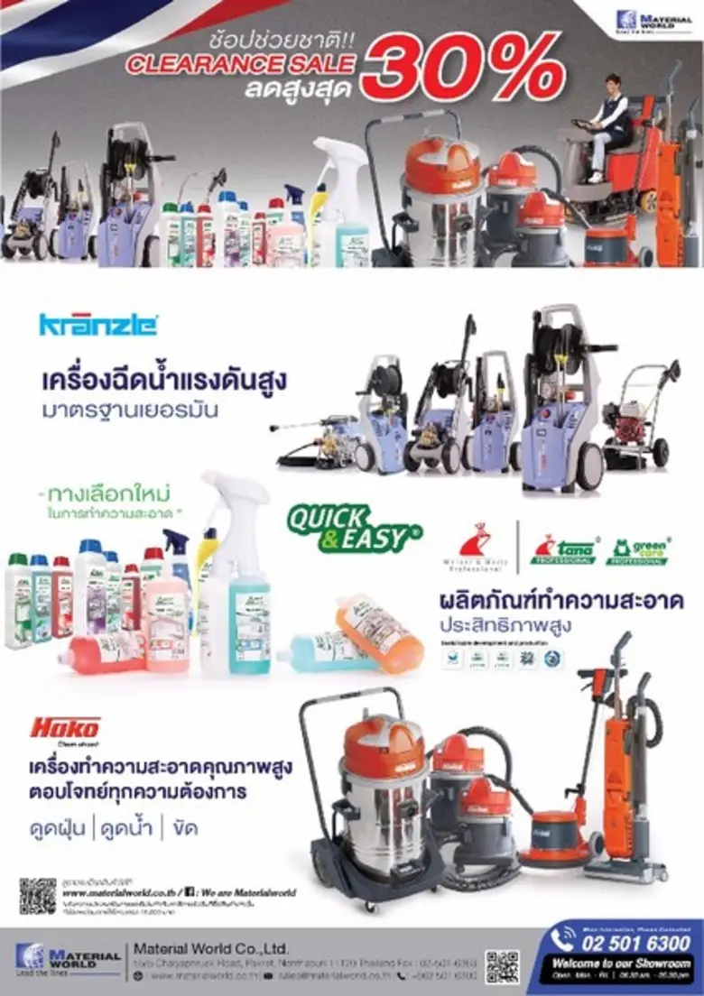 เครื่องทำความสะอาด เครื่องฉีดน้ำแรงดันสูง...