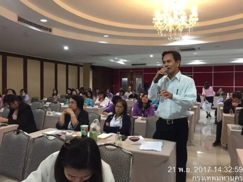 โครงการรถไฟฟ้าสายสีเขียว ช่วงหมอชิต-สะพานใหม่-คูคต เข้าบรรยายข้อมูลโครงการฯ แก่เจ้าหน้าที่และข้าราชการสำนักงานคณะกรรมการวิจัยแห่งชาติ