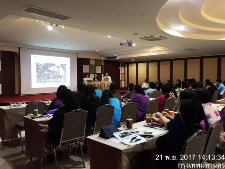 โครงการรถไฟฟ้าสายสีเขียว ช่วงหมอชิต-สะพานใหม่-คูคต เข้าบรรยายข้อมูลโครงการฯ แก่เจ้าหน้าที่และข้าราชการสำนักงานคณะกรรมการวิจัยแห่งชาติ