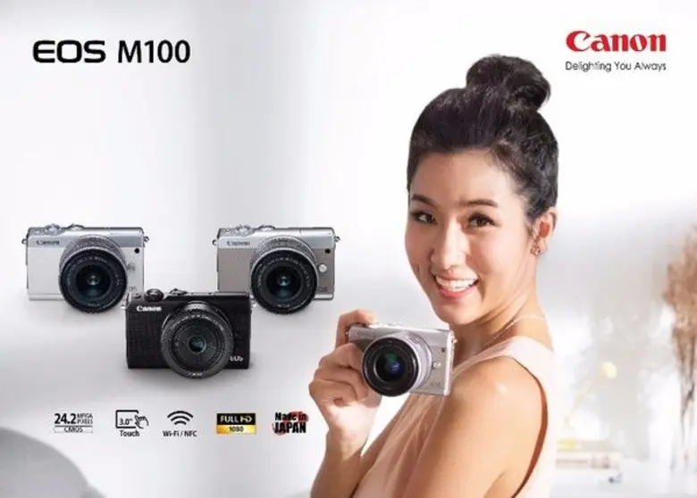 แคนนอนเปิดตัว EOS M100 กล้องมิเรอร์เลสรุ่...