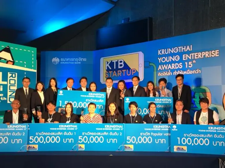 ประกาศผลยิ่งใหญ่ โครงการ Krungthai Young Enterprise Awards 15th สมศักดิ์ศรี มูลค่ารางวัลกว่า 3 ล้านบาท!!!