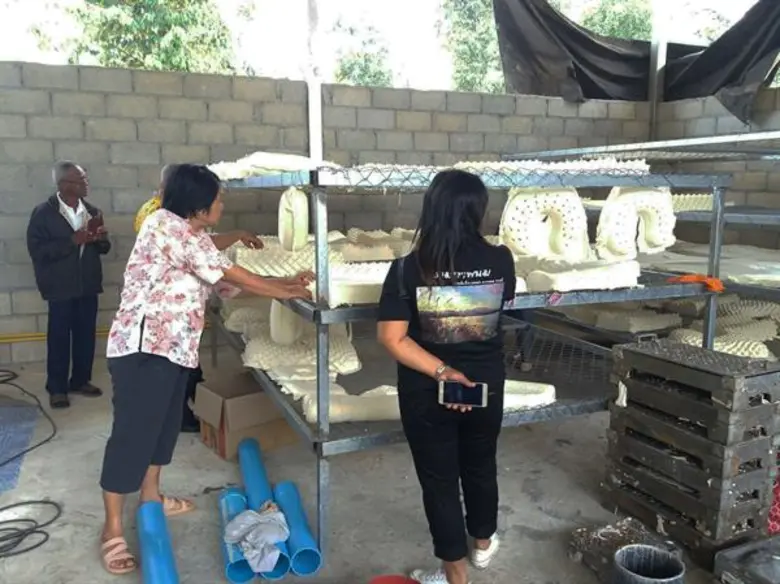 กยท.จ.กระบี่ ปิ๊ง! แนวคิด เชื่อมสถาบันเกษตรกร-ผู้ประกอบกิจการยาง จับมือผลิตรองเท้าแตะยางพาราส่งขาย ผสานต้นน้ำสู่ปลายน้ำ สร้างรายได้เพิ่มมูลค่า