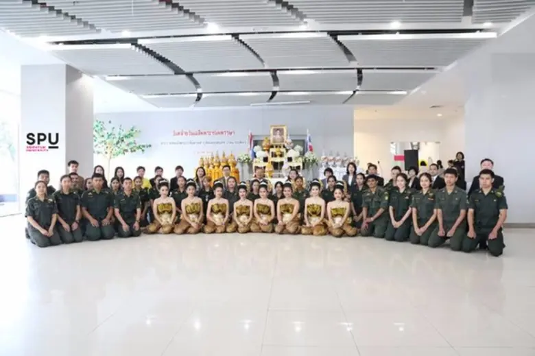 เฉลิมพระเกียรติ ร.๙ ... ม.ศรีปทุม ร่วมถวายราชสักการะ “วันคล้ายวันพระราชสมภพ”