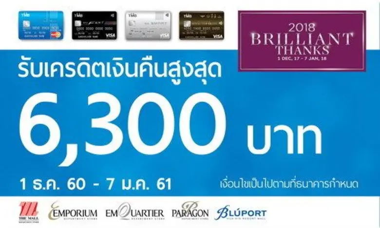 บัตรเครดิต TMB เอาใจขาช้อป มอบโปรโมชั่นพิ...