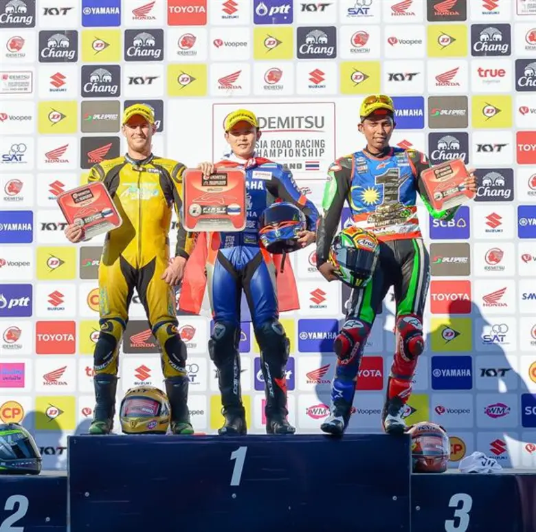 “อภิวัฒน์” เบิ้ลแชมป์โฮมเรซ “อนุภาพ” ฉลองโพเดี้ยมส่งท้าย เอเชีย โรด เรซซิ่ง