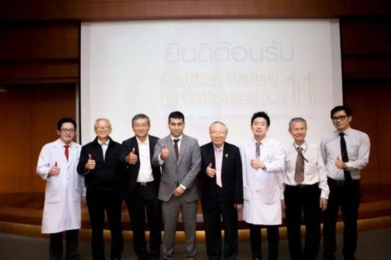 ในงานสัมมนา Golden Hours in Orthopedics "Current ma...
