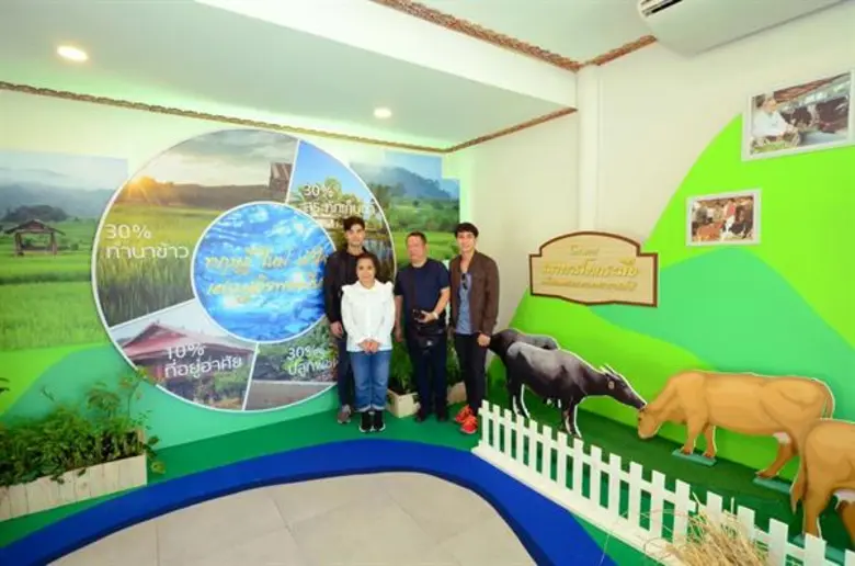 เหล่าดาราเยี่ยมชม“เกษตรพัฒนาคาร” ศูนย์เรียนรู้การเกษตรอทิตยาทร จ.สุรินทร์