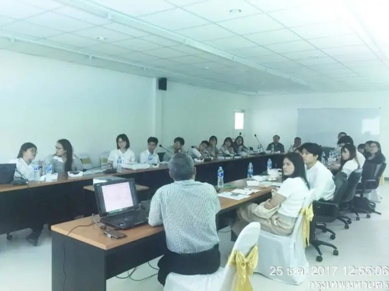 โครงการรถไฟฟ้าสายสีเขียว ช่วงหมอชิต-สะพานใหม่-คูคต ให้การต้อนรับอาจารย์และคณะนักศึกษา จากมหาวิทยาลัยศิลปากร เข้าศึกษาดูงานของโครงการฯ