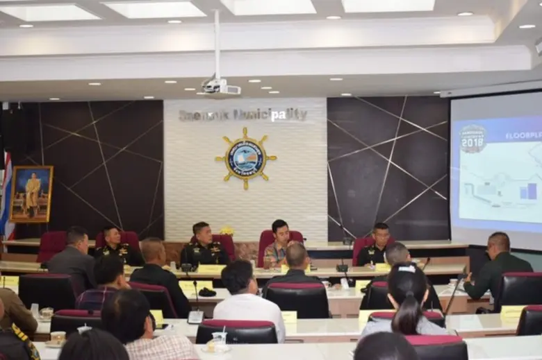 กอ.รมน.จังหวัด ช.บ. ร่วมประชุมเพื่อรับฟังการบรรยายสรุปแผนการจัดงานเคาท์ดาวน์ ในเขตพื้นที่ชายหาดบางแสน(แหลมแท่น) ต.แสนสุข อ.เมืองชลบุรี จ.ชลบุรี