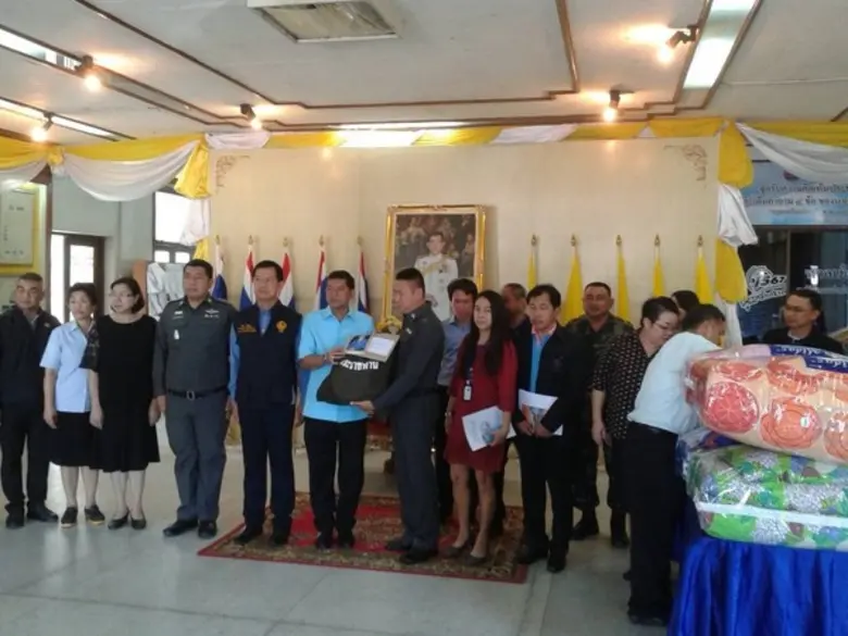 กอ.รมน.จังหวัด ช.บ. ร่วมพิธีมอบเงินช่วยเหลือเหตุเพลิงไหม้