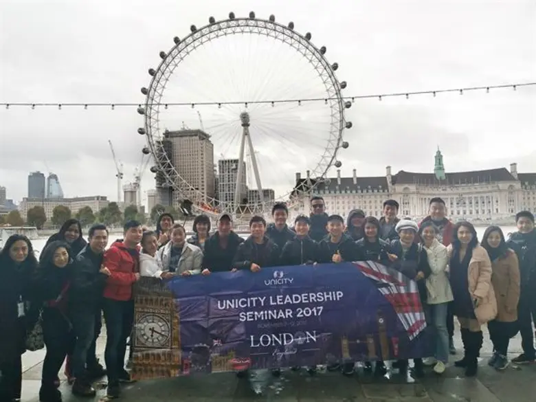 ยูนิซิตี้เปิดประสบการณ์สุดพิเศษพานักธุรกิจบินลัดฟ้าสู่อังกฤษ ร่วมกิจกรรม 'Unicity Leadership Seminar – London 2017 Exclusive Trip’