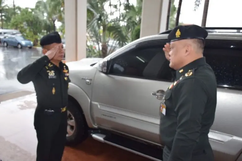 กอ.รมน.จังหวัด ช.บ. ให้การต้อนรับ พล.ต.ชานนท์ ใช้สง่า รอง ผอ.ศปป.2 กอ.รมน. และคณะ ในโอกาสมาตรวจเยี่ยม และรับฟังบรรยายสรุป