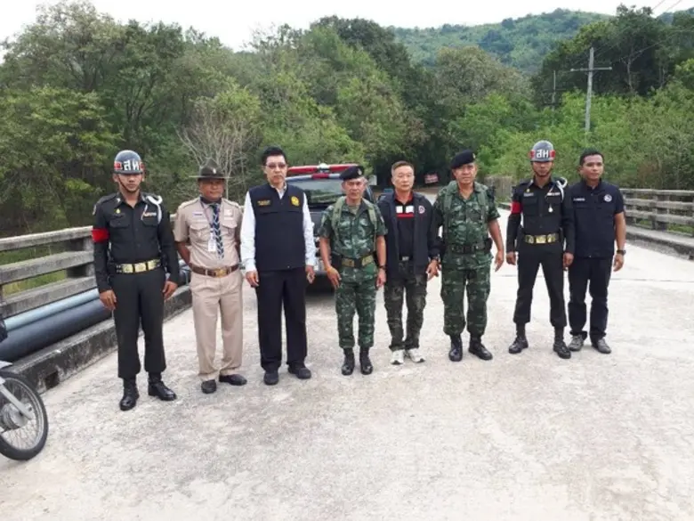 กอ.รมน.จังหวัด ช.บ. ร่วมตรวจสอบพื้นที่ ค่ายลูกเสือวชิราวุธ อ.ศรีราชา จ.ชลบุรี หลังจากมีการแจ้งว่ามีการตัดไม้พะยุงในพื้นที่